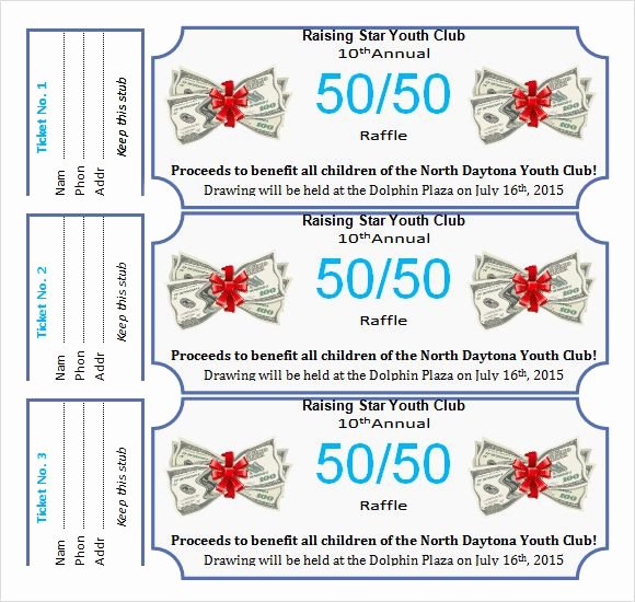 Prize Drawing Template Luxury 50 50 Raffle Flyer Template Fundraising