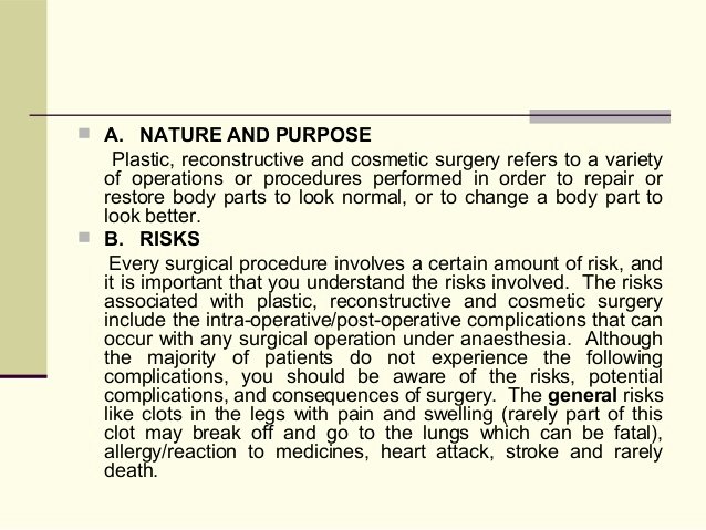 Procedure Consent form Awesome Informed Consent form for Plastic Surgery