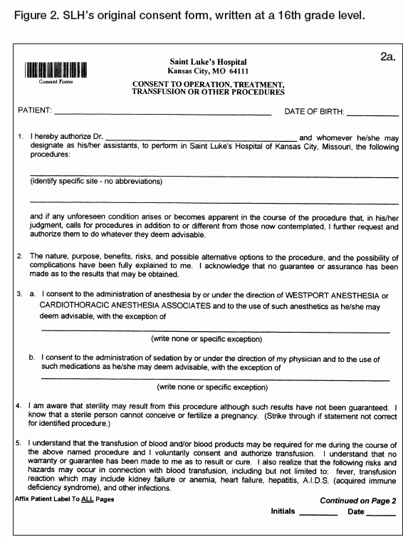Procedure Consent form Best Of Creating Evidence Based Risk assessments for Individual