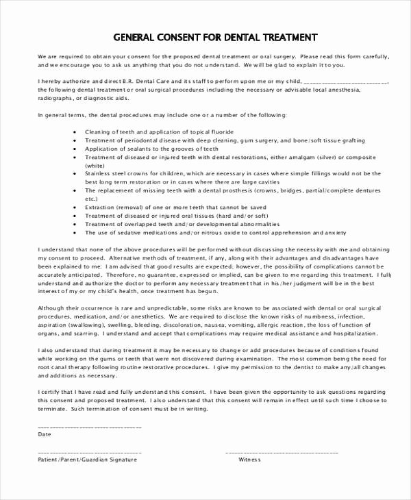 Procedure Consent form Lovely 44 Consent form Samples Free Sample Example format Download