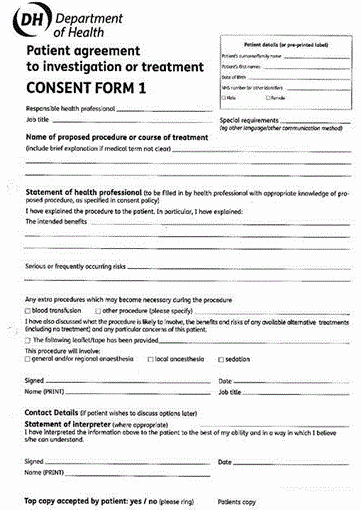 Procedure Consent form Lovely A Prospective Randomised Study Paring the Current
