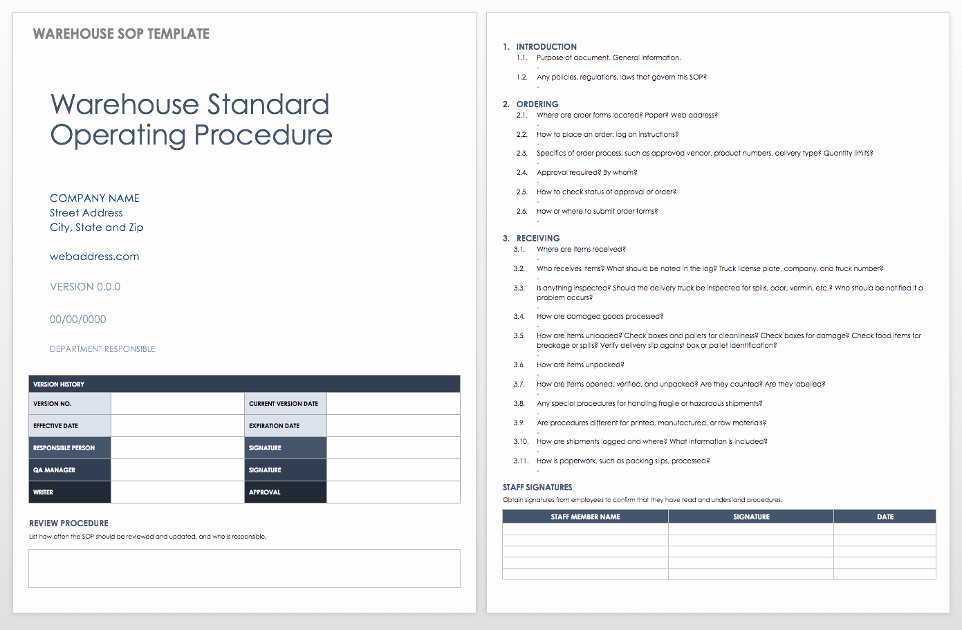 Procedure Templates Word Lovely Standard Operating Procedures Templates