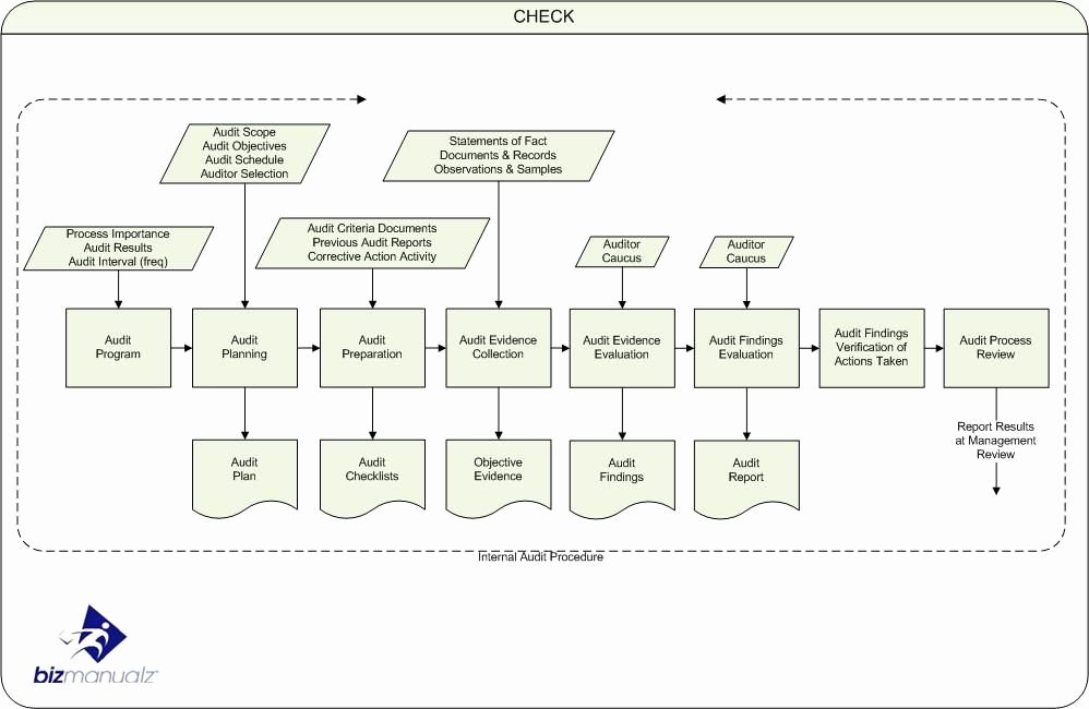 Process Audit Template Luxury iso Internal Audit Process Map