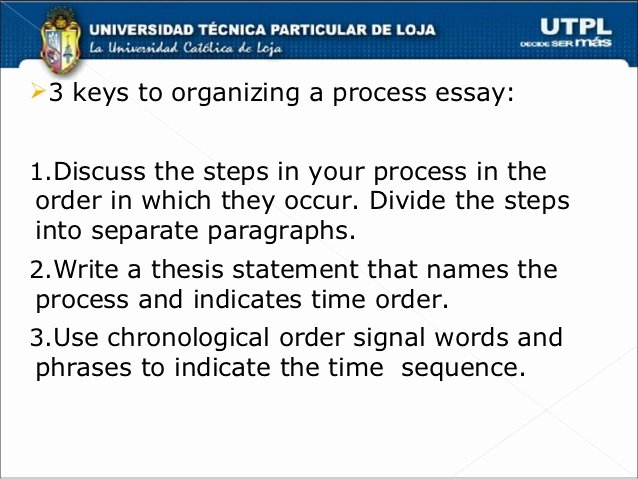 Process Essay Example Cooking Best Of Chronological order Process Essays