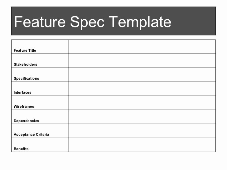 Product Spec Sheet Template Inspirational Spec Sheet Template