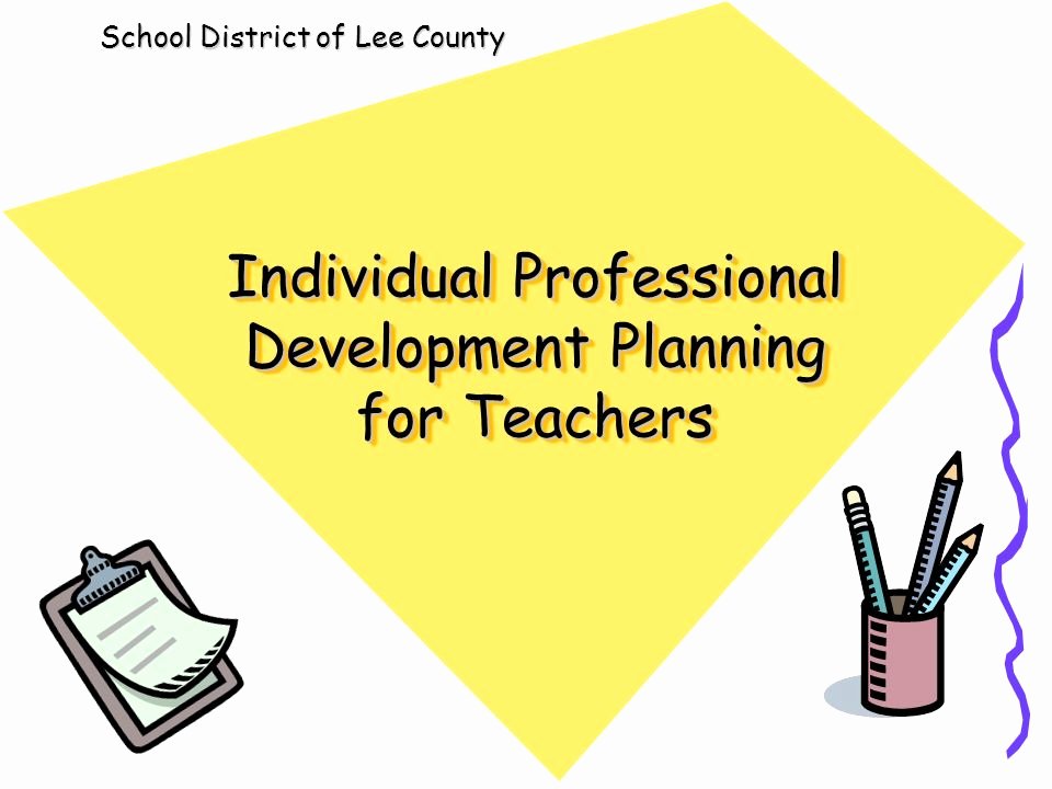 Professional Development Plan for Teachers Example Lovely Individual Professional Development Planning for Teachers