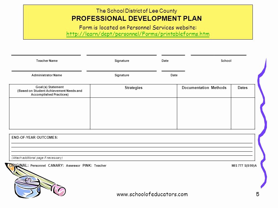 Professional Development Plan for Teachers Examples Unique Individual Professional Development Planning for Teachers