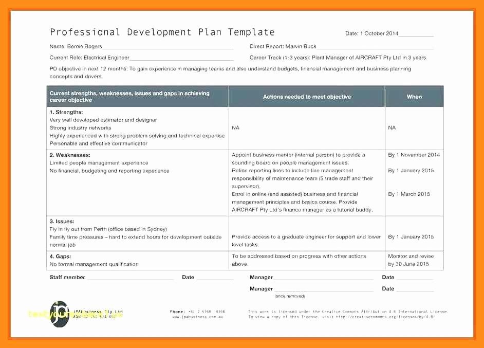 Professional Development Plan for Teachers Template Awesome 9 10 Professional Development Plans Examples