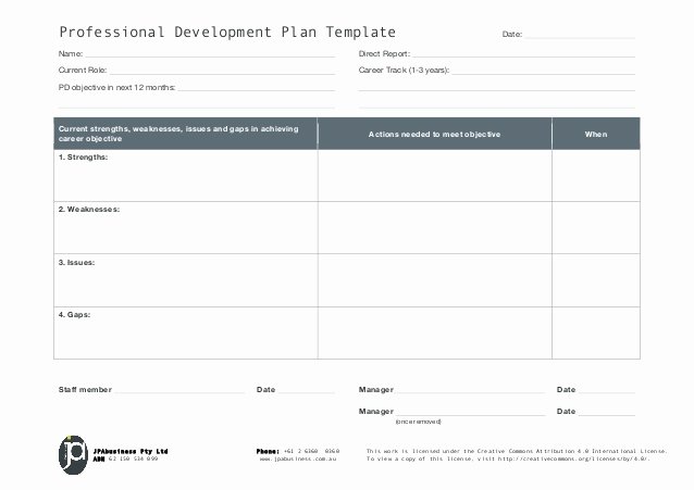 Professional Development Plan for Teachers Template Best Of Jpabusiness Professional Development Plan Template