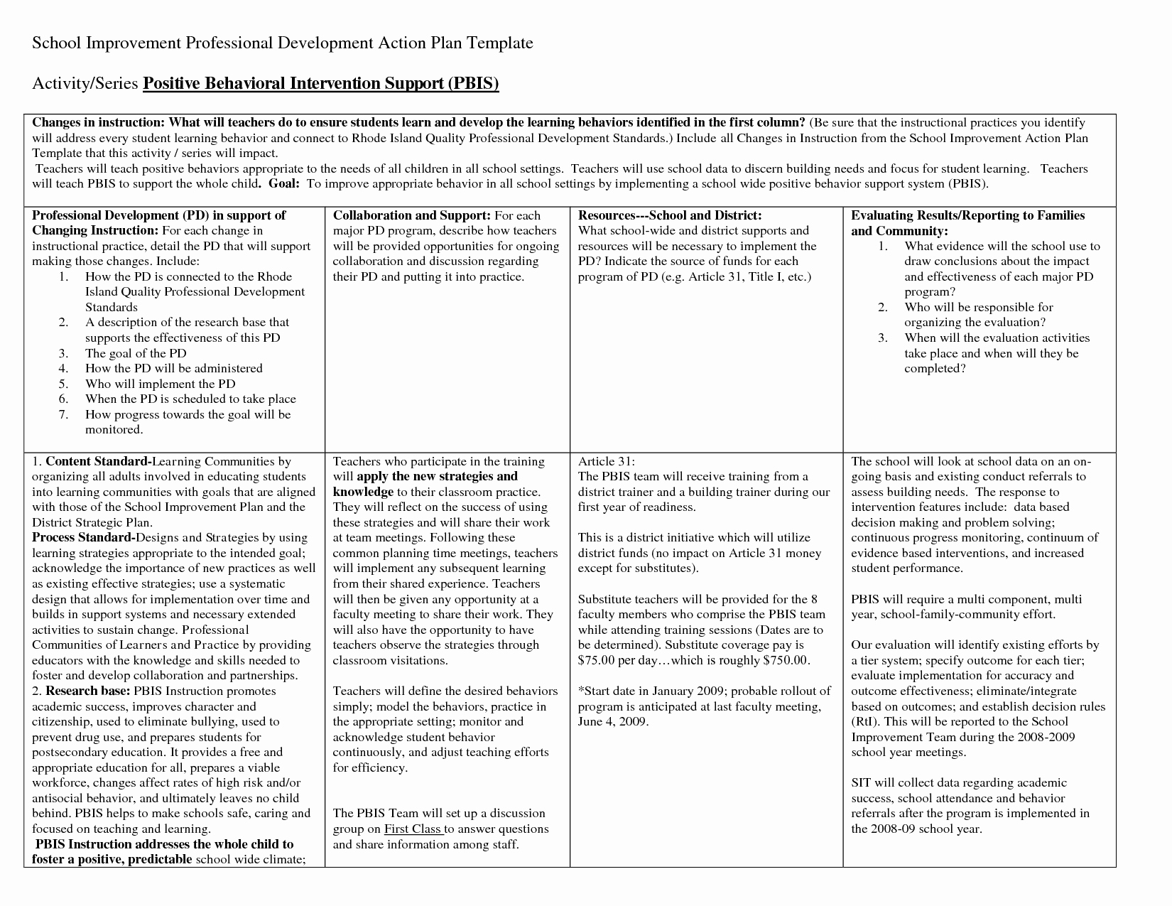 Professional Development Plan for Teachers Template Elegant 26 Of Professional Development Plan Template