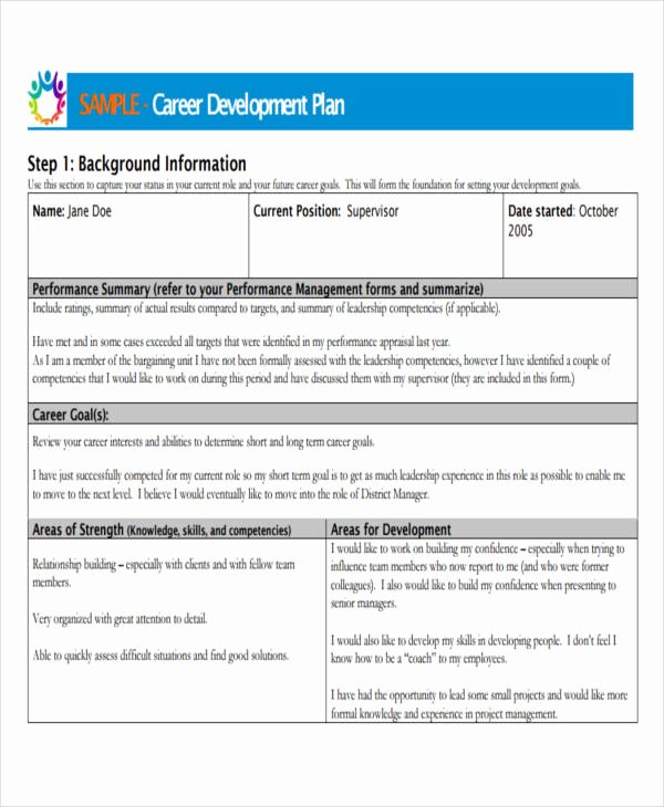 Professional Development Plan Sample Lovely 26 Development Plan Templates Pdf Word