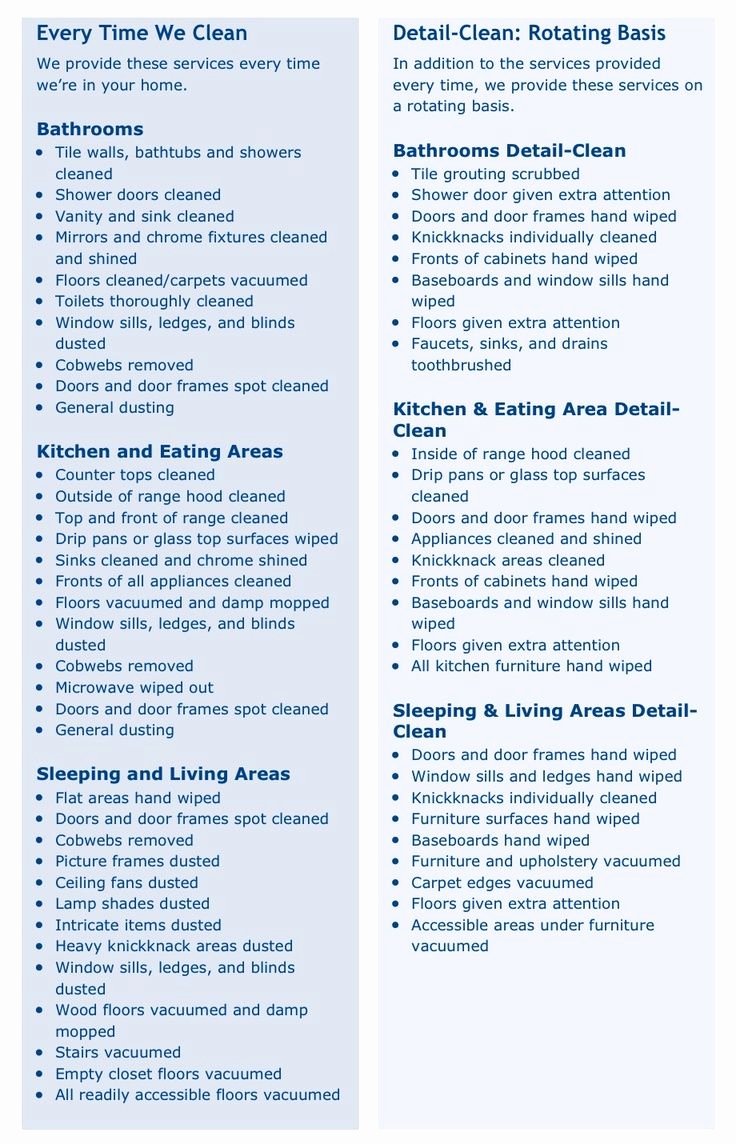 Professional House Cleaning Checklist Printable Beautiful Professional Cleaning Pany S &quot;rotating Cleaning
