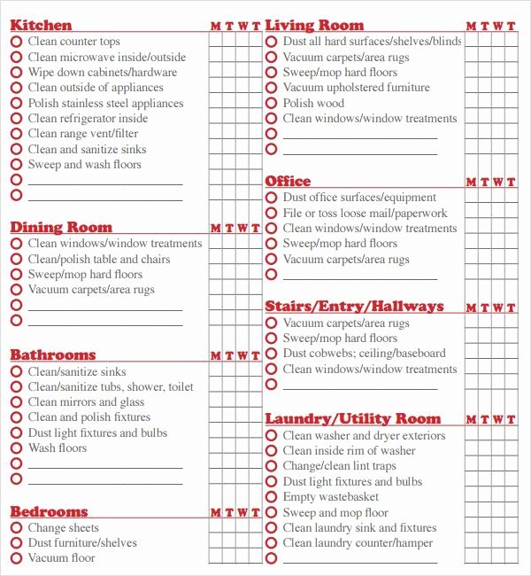 Professional House Cleaning Checklist Printable Lovely Best 25 Checklist Template Ideas On Pinterest