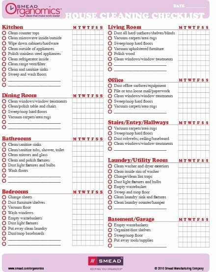 Professional House Cleaning Checklist Printable Lovely Checklist House Cleaning by Amyray26