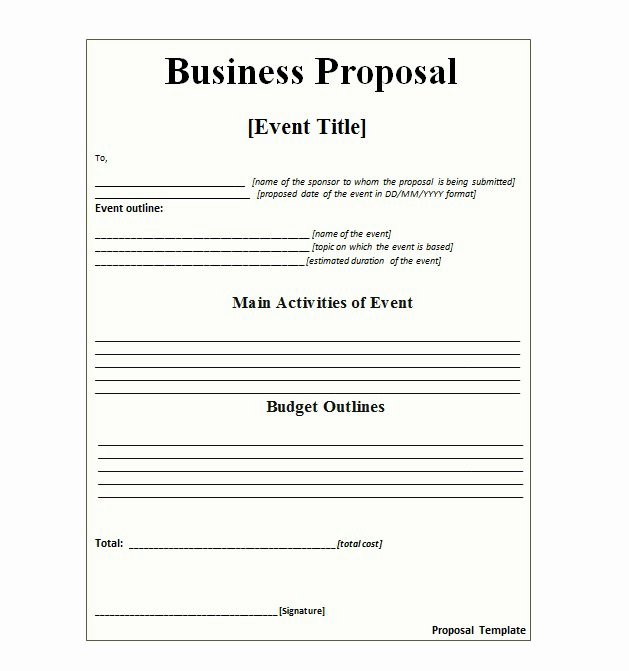 Professional Proposal Template Best Of 30 Business Proposal Templates &amp; Proposal Letter Samples