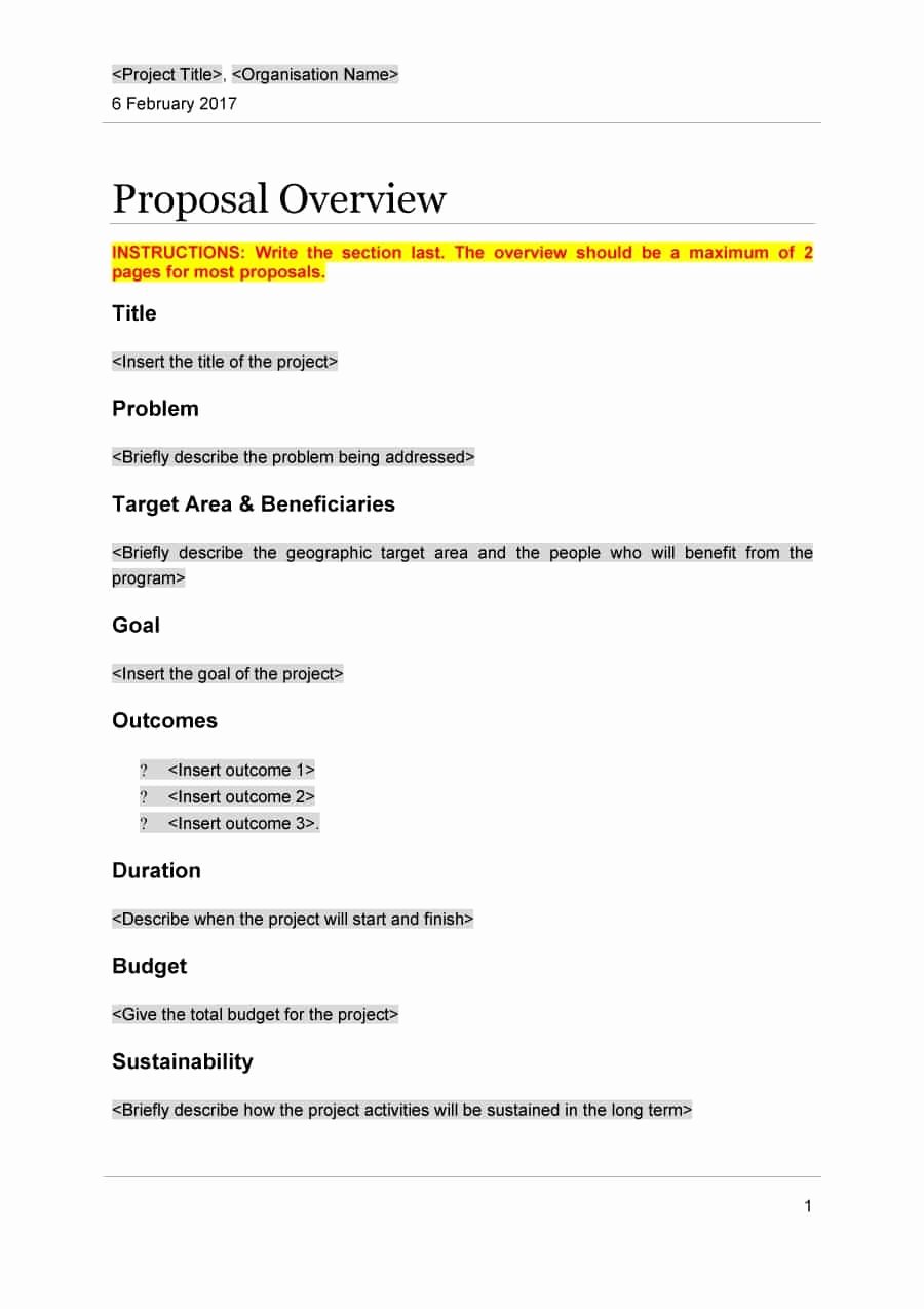 Professional Proposal Template New 43 Professional Project Proposal Templates Template Lab