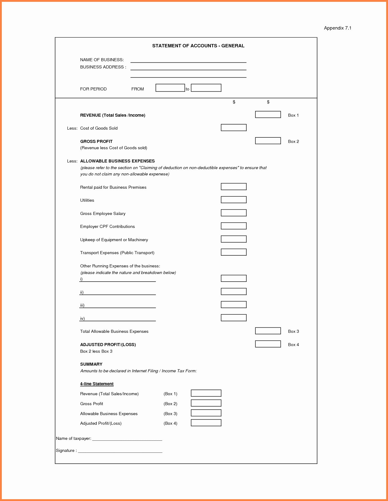 Profit and Loss Template for Self Employed Lovely Profit and Loss Statement Template for Self Employed Excel