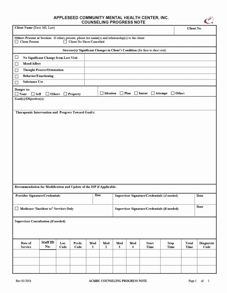 Progress Notes Template Awesome 43 Progress Notes Templates [mental Health Psychotherapy