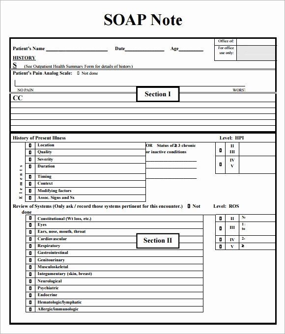 Progress Notes Template Best Of soap Notes Template