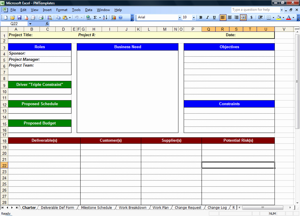 Project Charter Template Excel Lovely Excel Spreadsheets Help Free Download Project Management