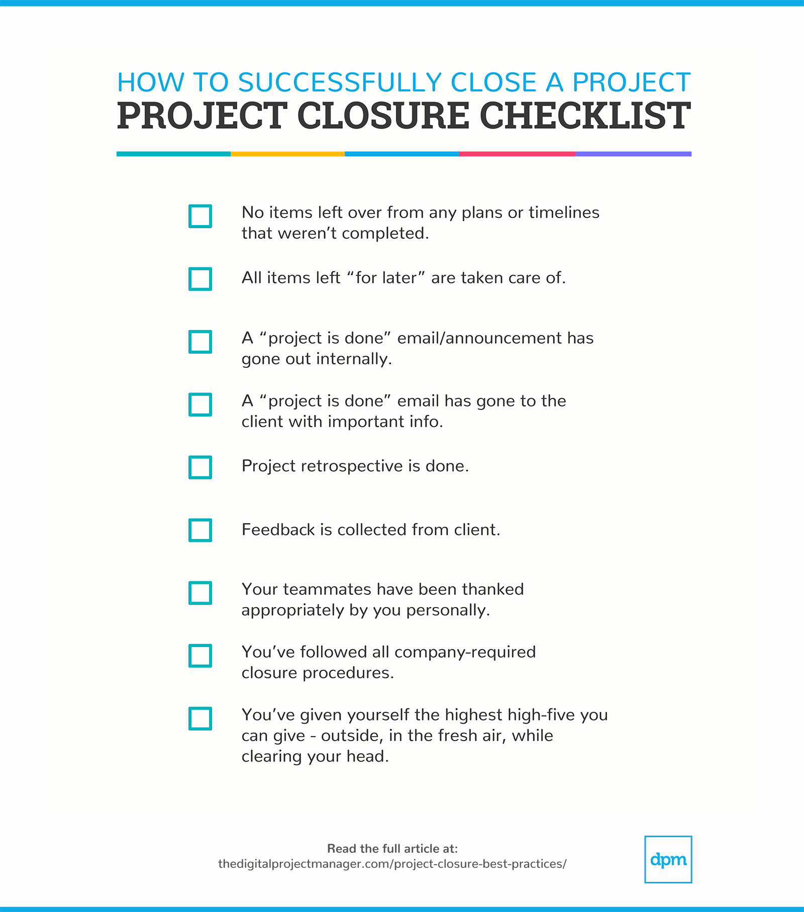 Project Closeout Checklist Sample Awesome Close Your Projects Successfully with these Project
