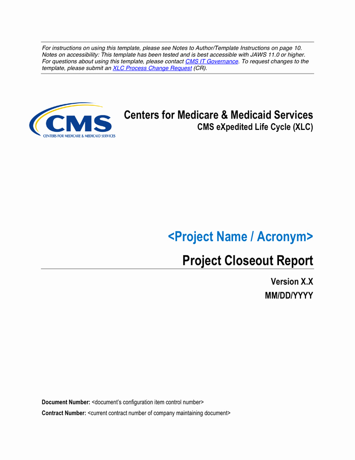 Project Closeout Report Example Beautiful Project Closeout Report In Word and Pdf formats