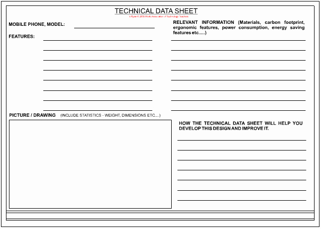 Project Data Sheet Template Inspirational Technical Data Sheet Page 2