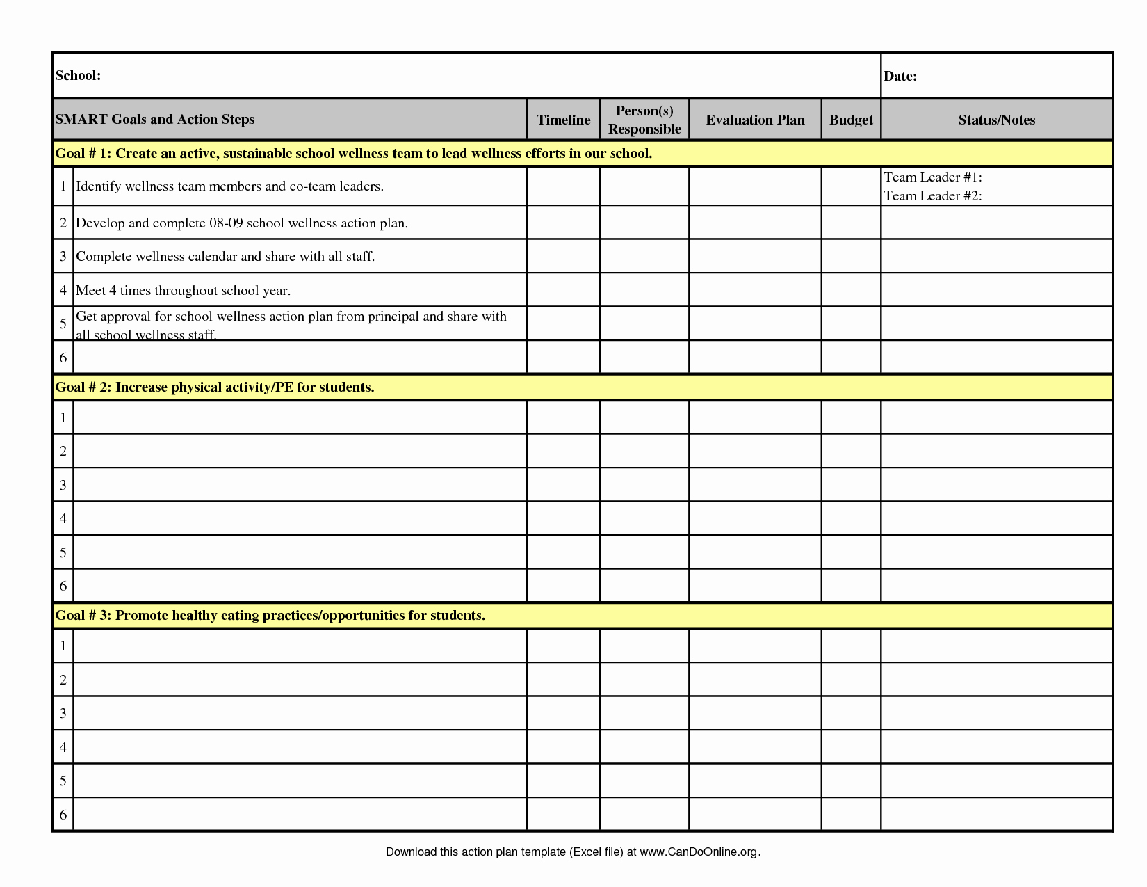 Project Plan Examples Excel Lovely Free Actionan Template Excel Hr Project Action Plan Resume