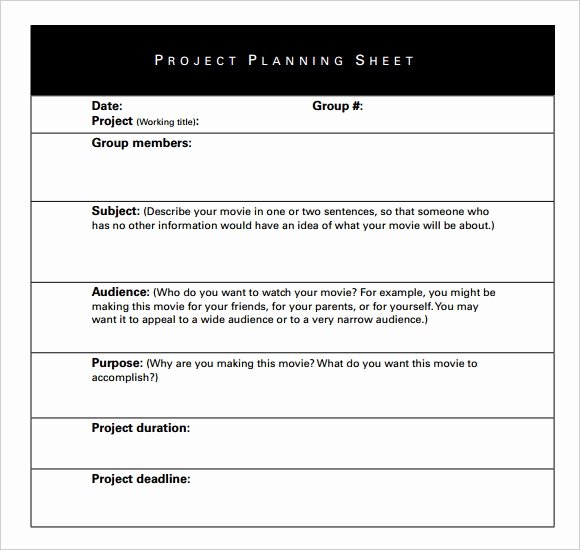 Project Recommendation Template Elegant Project Sheet Template 5 Download Free Documents In Pdf