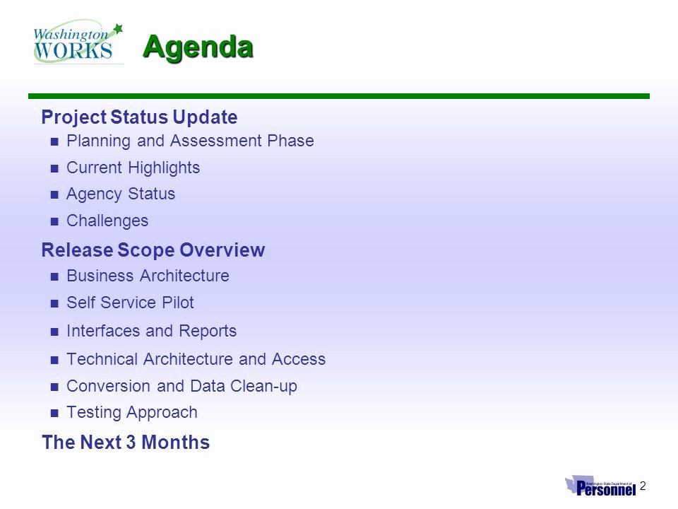 Project Status Meeting Agenda New Hrms Project Update May 26 2004 Hrms Implementation