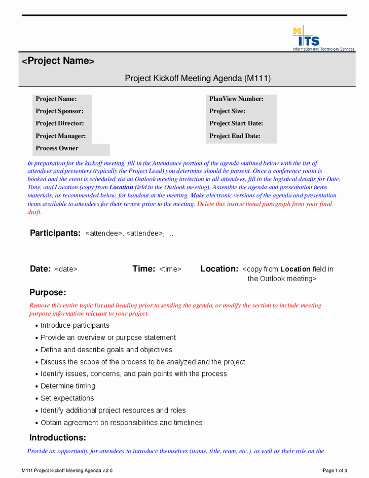 Project Status Meeting Template Awesome Best S Of Project Management Meeting Agenda Template