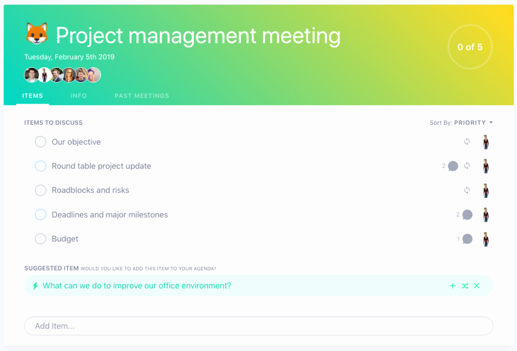 Project Status Meeting Template Fresh 5 Things to Add to Your Project Management Meeting Agenda