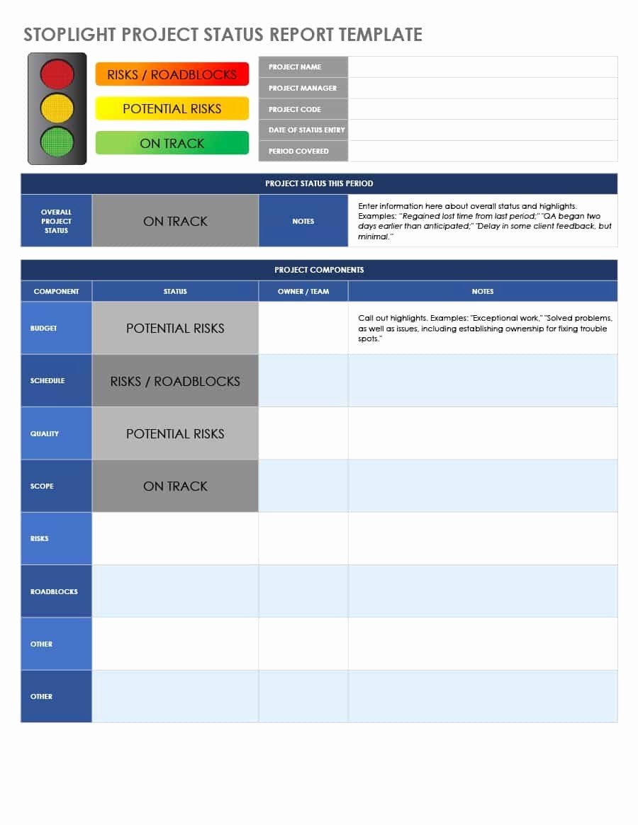 Project Status Template Excel Beautiful 40 Project Status Report Templates [word Excel Ppt]