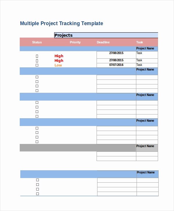 Project Status Template Excel Best Of Excel Project Template 11 Free Excel Documents Download