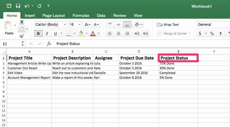 Project Status Template Excel New Project Tracking Template In Excel Priority Matrix