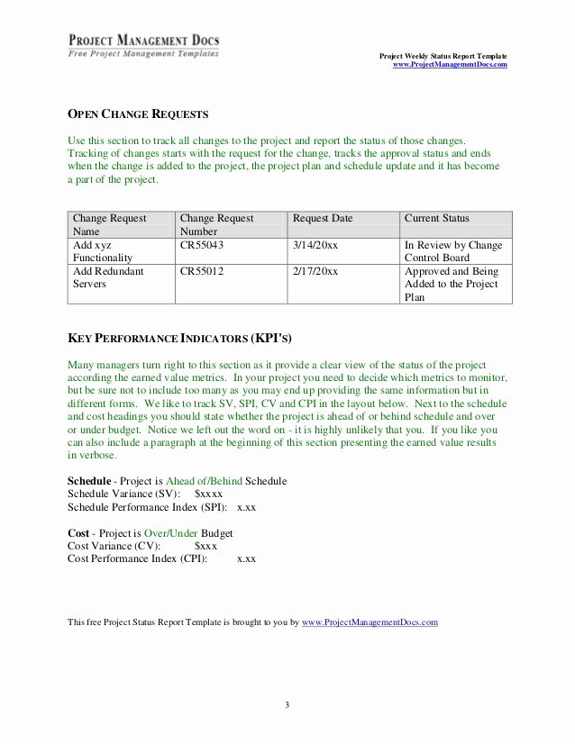 Project Status Update Email Sample Inspirational Project Status Report