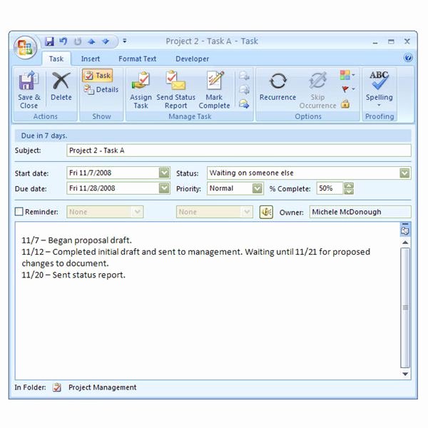 Project Status Update Email Sample Luxury How to Create A Status Report for A Task In Microsoft