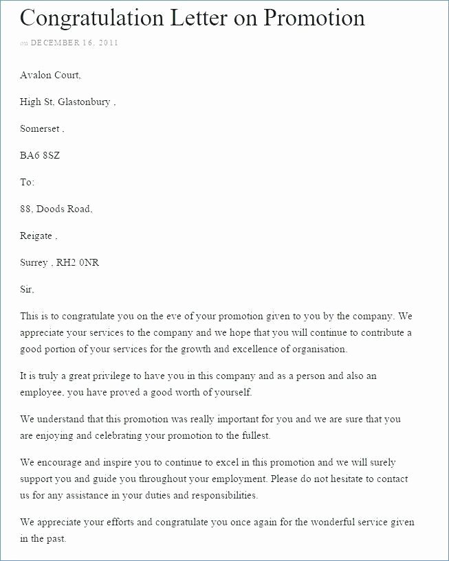 Promotion Announcement Letter Best Of Announcement format Kavarquiztriviaco