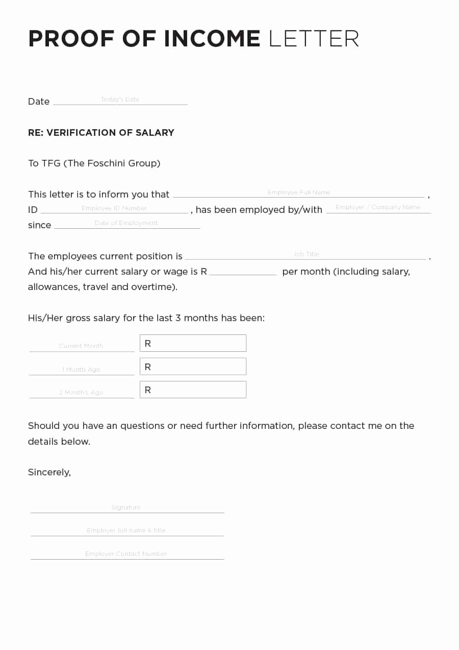 Proof No Income Letter Sample Elegant 40 In E Verification Letter Samples &amp; Proof Of In E