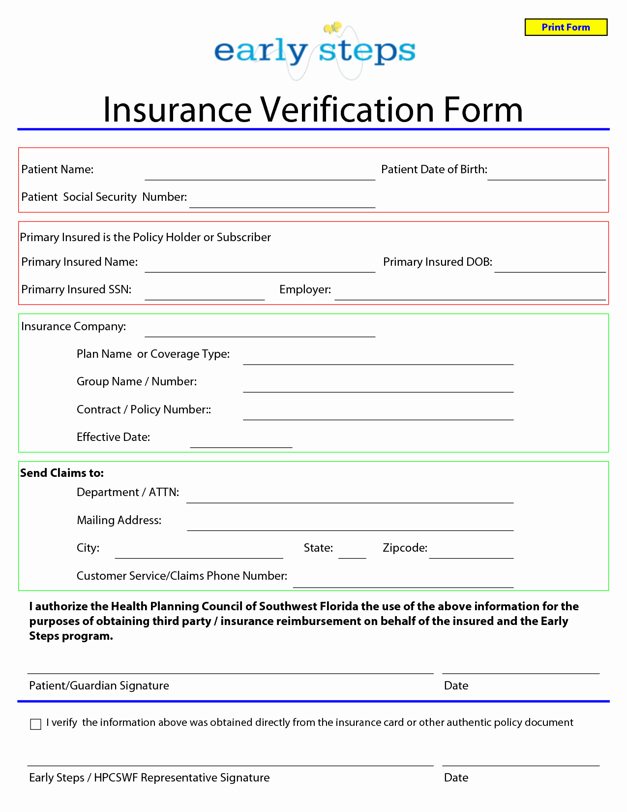 Proof Of Auto Insurance Template Free Lovely Template for Insurance Information In Planner