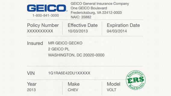 Proof Of Car Insurance Template Awesome 5 Best Of Proof Insurance Card Template Geico