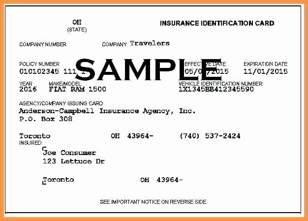 Proof Of Car Insurance Template Inspirational 15 Free Fake Auto Insurance Card Template