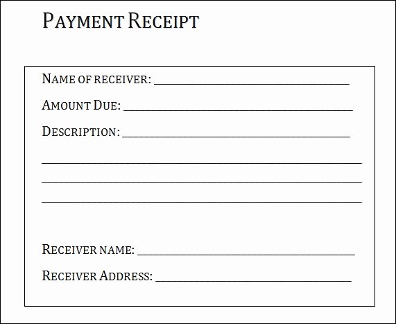 Proof Of Receipt Unique Proof Payment Receipt Template Invitation Template