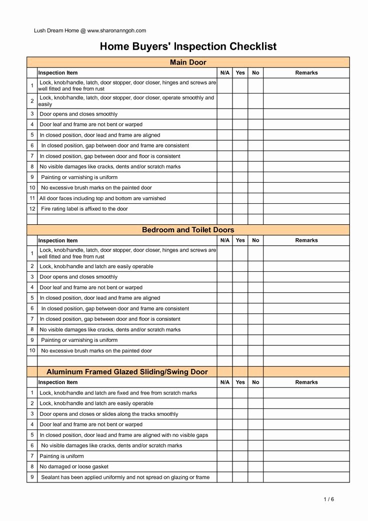 Property Management Maintenance Checklist Template Luxury Home Inspection Checklist