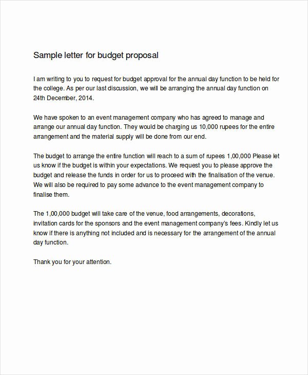 Proposal Email Sample Lovely 54 formal Letter Examples and Samples Pdf Doc