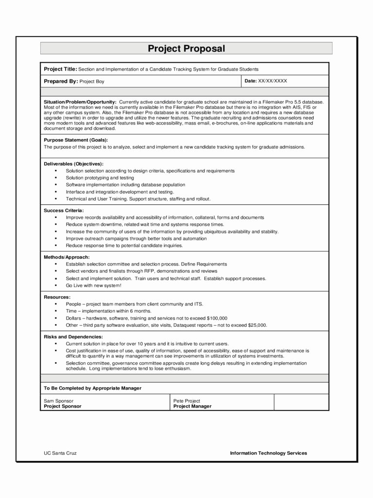 Proposal Outline Example New 12 software Project Proposal Examples Pdf Word