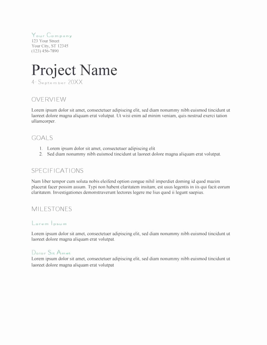 Proposal Outline Template Best Of 43 Professional Project Proposal Templates Template Lab