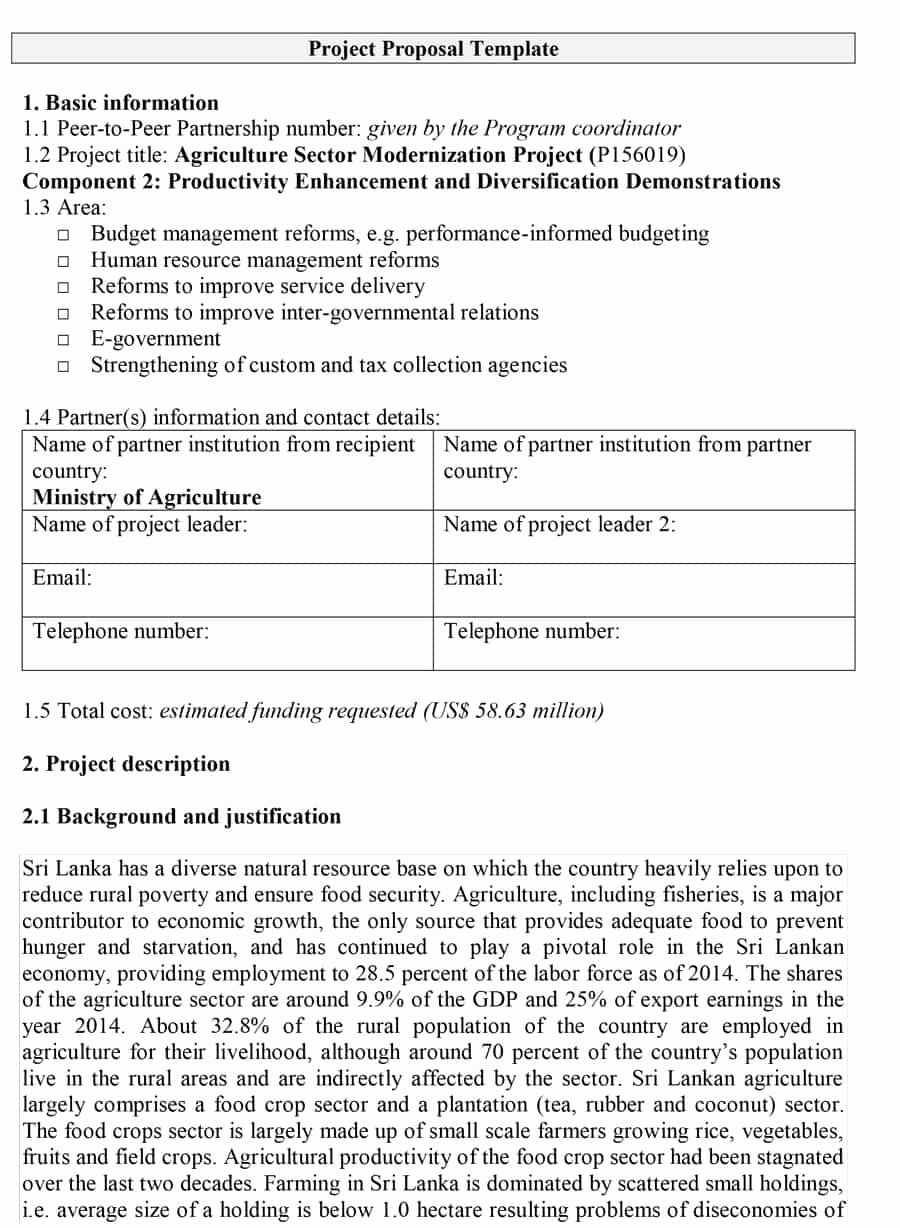 Proposal Outline Template Lovely 43 Professional Project Proposal Templates Template Lab