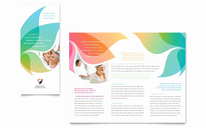 Prospectus Template Word Beautiful Marriage Counseling Tri Fold Brochure Template Design