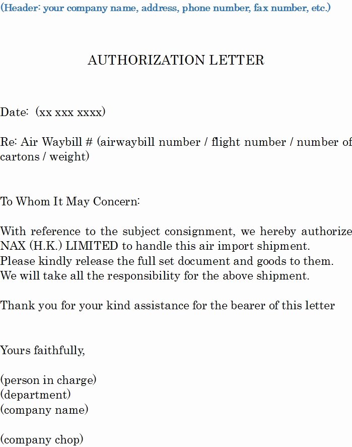 Proxy Letter Template New 37 Free Authorization Letter Templates Templatehub